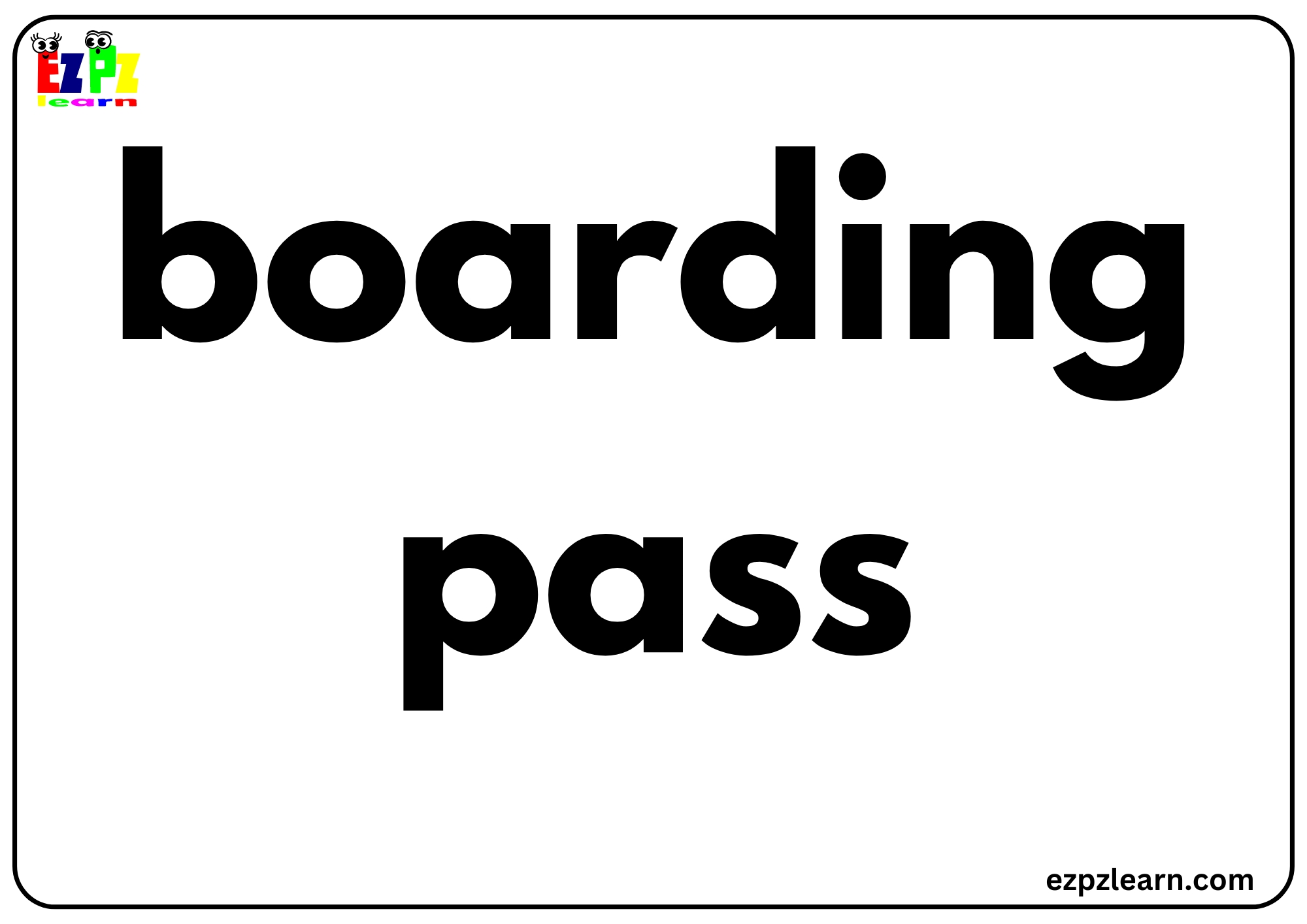 boarding pass